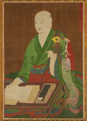 Retrato do grande mestre Yeongwoldang Eungjin, década de 1700.