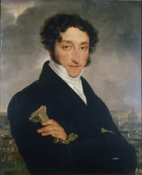 Retrato do autor Charles Nodier 1780-1877, c. 1830.