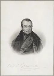 Retrato do autor Faddei Bulgarin 1789-1859, 1841