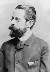 Retrato do compositor Heinrich von Herzogenberg 1843-1900, c. 1880