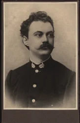 Retrato do compositor Karel Sebor Schebor 1843-1903 , c. 1870.