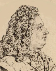 Retrato da compositora Marin Marais 1656-1728.