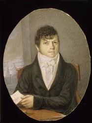 Retrato do dançarino, mestre de balé e roteirista Ivan Valberkh 1766-1819