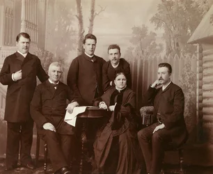 Retrato da família de Sophia Perovskaya, década de 1860