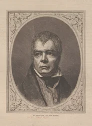 Retrato do romancista histórico e poeta Sir Walter Scott 1771-1832, 1871.