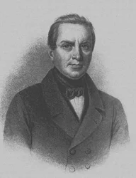 Retrato do poeta Ivan Petrovich Myatlev 1796-1844, início do século XIX.