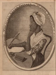 Retrato do poeta Phillis Wheatley c.1753-1784, 1773.