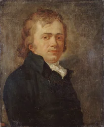 Retrato da poetisa e dramaturga Marie-Joseph Chénier 1764-1811, 1795.