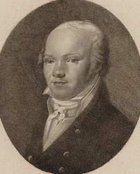 Retrato do violinista e compositor Andreas Romberg 1767-1821, c. 1800.