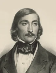 Retrato do violinista e compositor Delphin Alard 1815-1888, c. 1840.