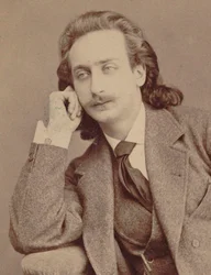 Retrato do violinista e compositor Henri Ketten 1848-1883.