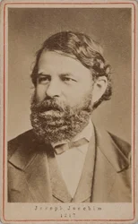 Retrato do violinista e compositor Joseph Joachim 1831-1907 , 1870s.