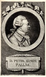 Retrato do zoólogo e botânico Peter Simon Pallas 1741-1811, início do século XIX.