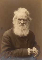 Retrato posado de um velho, Landskrona, Suécia, 1910