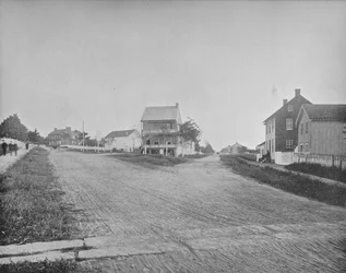 Posição ocupada por Union Sharpshooters em Gettysburg, Pensilvânia, c1897.