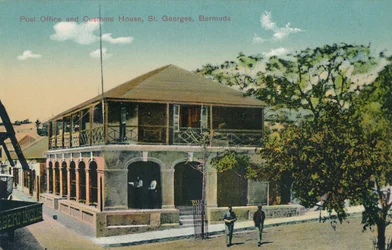 Correios e alfândega, St. Georges, Bermudas, início do século XX.
