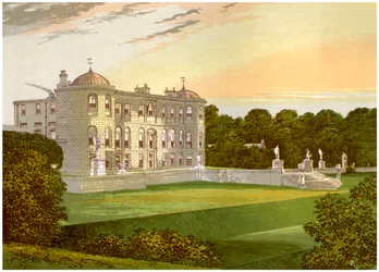 Powerscourt, Condado de Wicklow, Irlanda, casa do Visconde Powerscourt, c1880