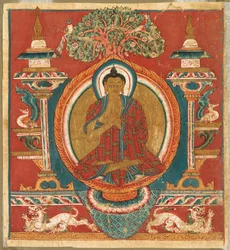 Pregando Sakyamuni, 1000s.