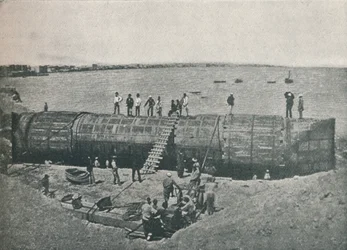 Preparando-se para o lançamento, 1877, 1910