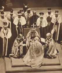 Ajoelhados de primatas no Kings Knees, 12 de maio de 1937
