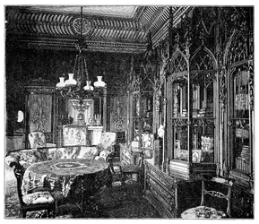 Sala de Música Prince Alberts, Palácio de Buckingham, 1900