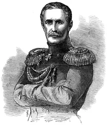 Príncipe Aleksandr Sergeyevich Menshikov, comandante militar russo, 1853