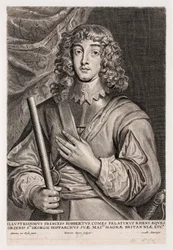 Príncipe Rupert do Reno, oficial de cavalaria, c 1640