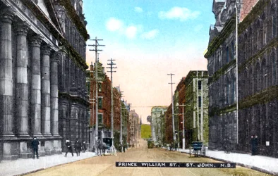Prince William Street, Saint John, Nova Brunswick, Canadá, c1900s