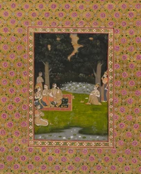 Ascético principesco na floresta visitada por mulheres, c. 1760