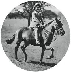 Princesa Elizabeth a cavalo, Windsor Great Park, 1935, 1937