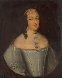 Princesa Margaret Yolande de Savoy 1635-1663, Duquesa de Parma, século XVII.