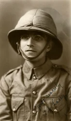 Private Lacey, 5o regimento East Surrey, Chakrata, Índia, 1917