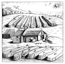 Produção de nitro de salitre, nitrato de potássio ou KN03, 1683