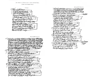 Prólogos e texto do manuscrito de peças de Corpus Christi, século XV, 1840