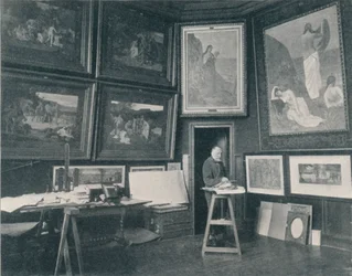 Puvis De Chavannes em seu estúdio, c1897