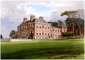 Pynes, Devon, casa da família Northcote, c1880