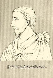 Pitágoras, c570-c495 aC, 1830.