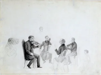 Quarteto, década de 1840.
