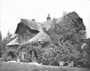 Casa de campo da rainha Charlottes, jardins de Kew, Londres, 1894.