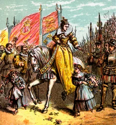 Queen Elizabeths Accession, 1558, c1850