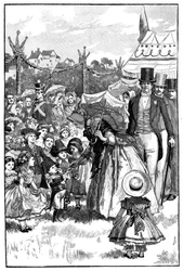 Rainha Victoria e Príncipe Albert em uma festa, Coburg, Alemanha, c1840s, 1900