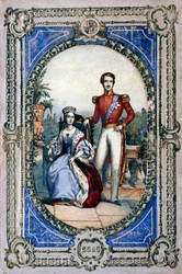 Rainha Vitória e Príncipe Albert, década de 1840