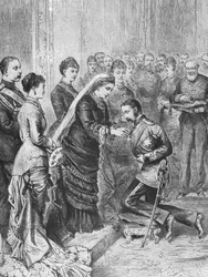 Oficiais de decoração da rainha Victoria envolvidos em guerras no Afeganistão e no Zulu ... 8 de dezembro de 1879, 1901.