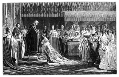 A rainha Vitória a receber o Sacramento na sua coroação, 28 de junho de 1838, 1900