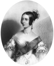 Rainha Victoria quando jovem, c1830s