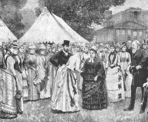 Festa de jardim do jubileu da rainha Victorias no Palácio de Buckingham, 29 de junho de 1887, 1901.