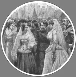 Rainha Victorias Plantagenet Costume Ball no Palácio de Buckingham, 7 de maio de 1842 ..., 1901.