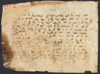 Fólio do manuscrito do Alcorão, 800s-900s.