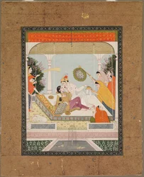 Raja com seu Amado, c. 1790 - 1800.