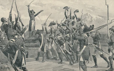 Soldados Rampons que juram nunca se render, 1796, 1896